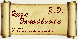 Ruža Danojlović vizit kartica